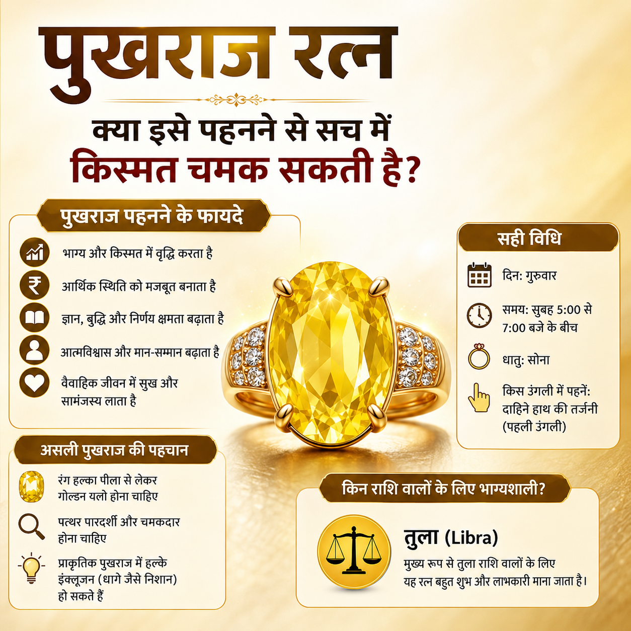 Pukhraj Ratna Benefits: Unlock Fortune with Yellow Sapphire | NakshMarg