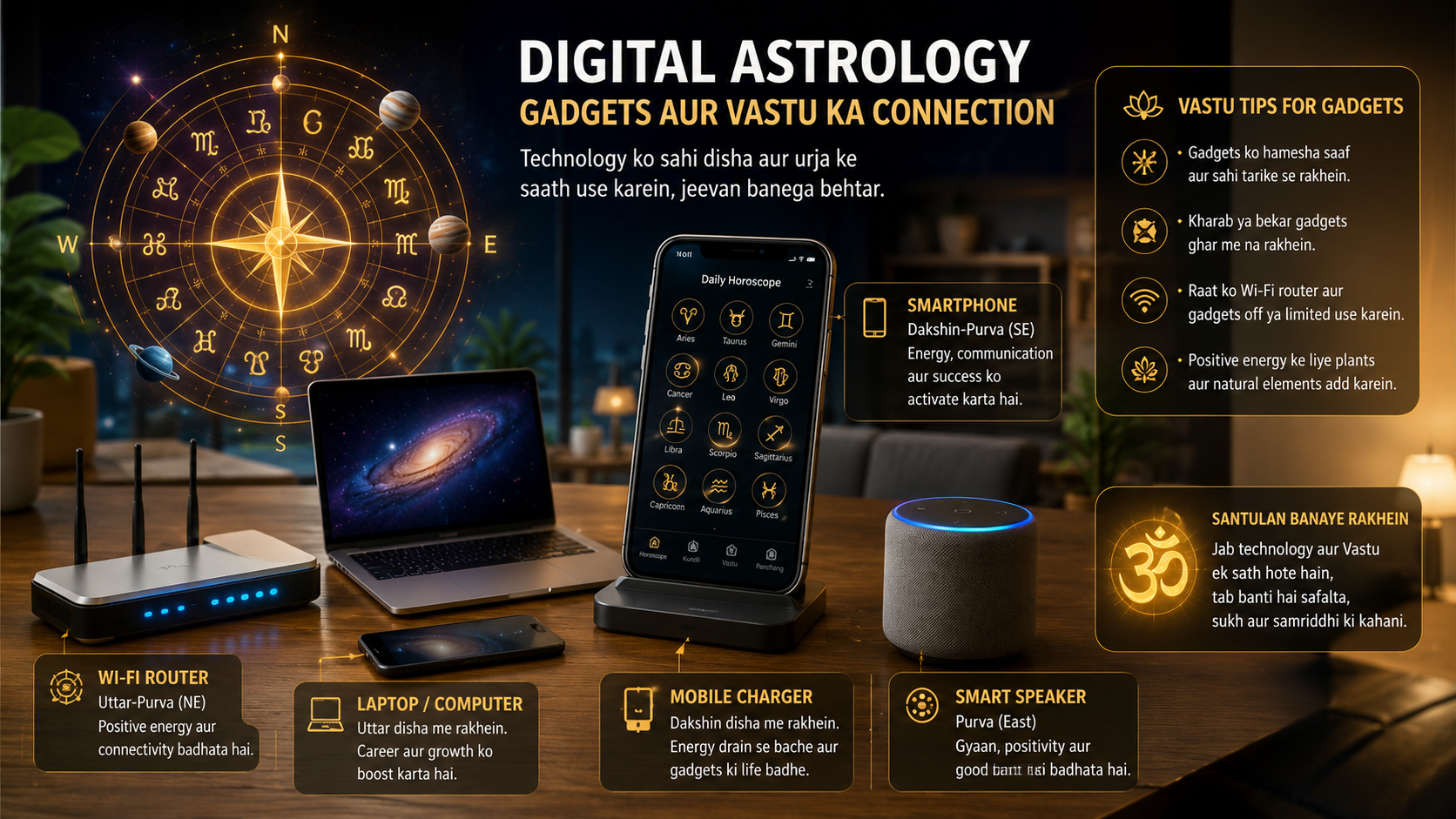 Digital Astrology: Gadgets &amp; Vastu Connection | NakshMarg